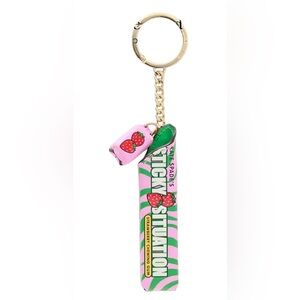 Kate Spade “Sticky Situation” Strawberry Chewing Gum Keychain / Bag Charm NWT